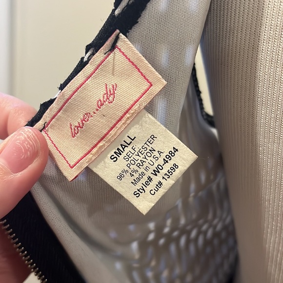 Love Ady Cut Out Skater Dress W/Liner Size S in Black & White - Picture 6 of 6